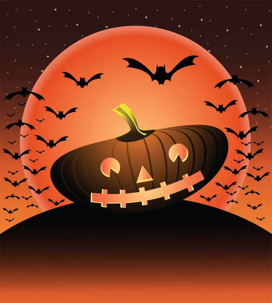 Halloween pumkin — Stock Vector