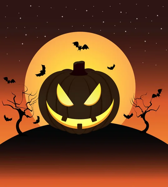 Halloween pumpa — Stock vektor