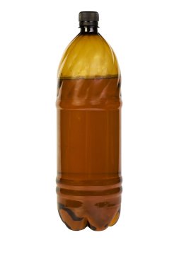 Brown plastic bottle clipart