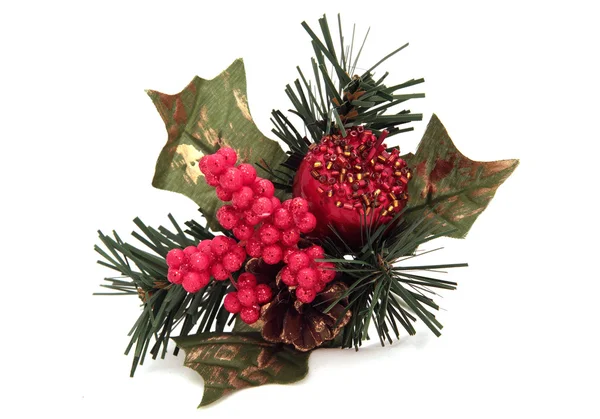 Christmas decoration berries and beads Royalty Free Stock Photos