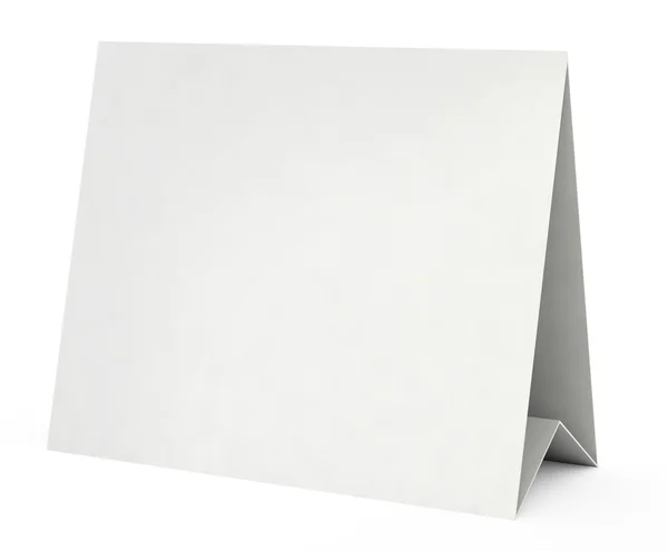 3D-blank vit form — Stockfoto