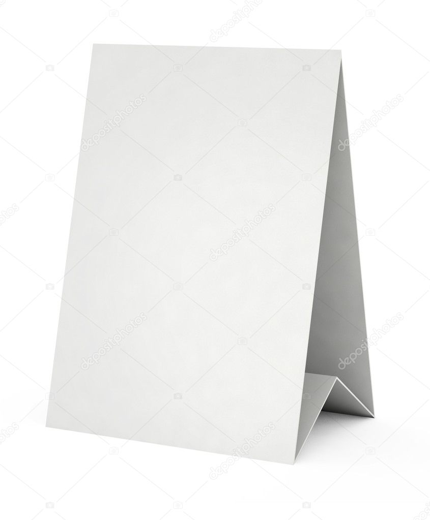 3d blank white form