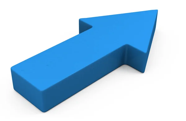 3d blue arrow — Stock Photo, Image