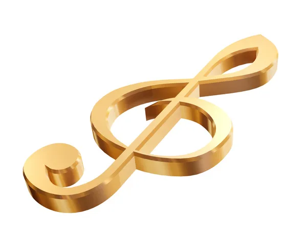 Fenda tripla de ouro 3D — Fotografia de Stock