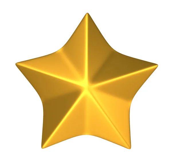 stock image 3d gold star