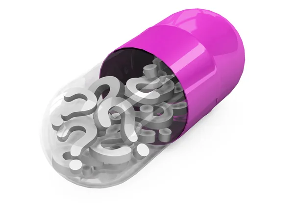 Olika Tabletter Och Piller Vit Bakgrund — Stockfoto