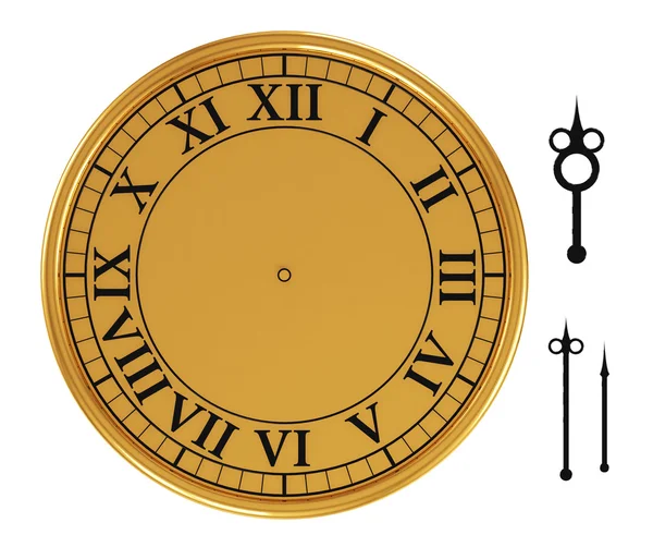 stock image 3d antique old clock