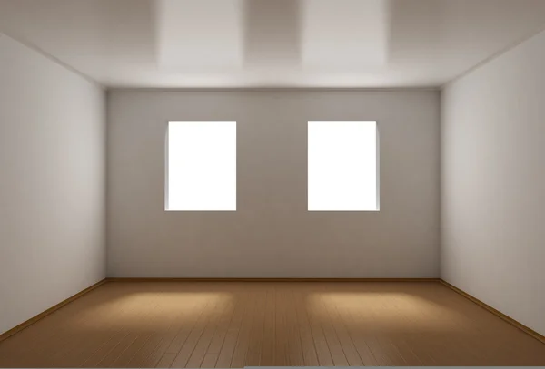 3D prázdný pokoj — Stock fotografie