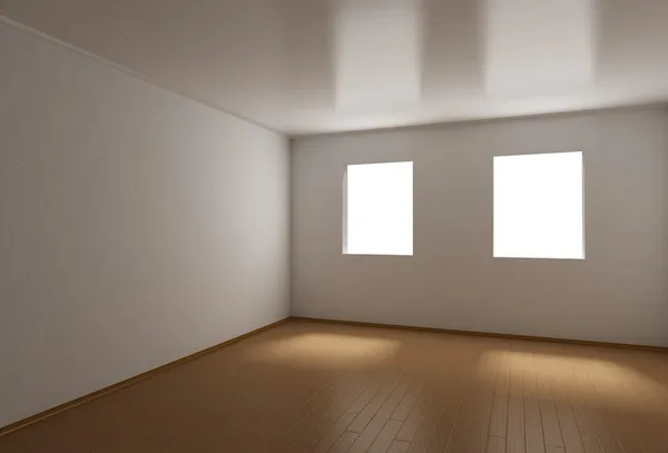 3D порожній кімнаті — стокове фото