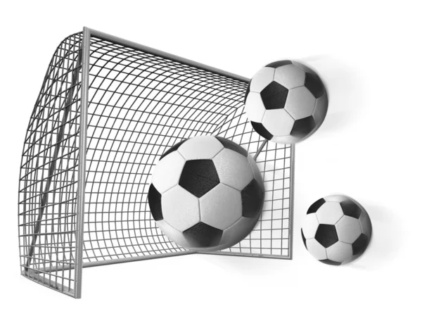 3d soccer ball and gates