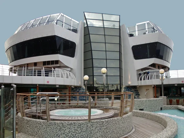 stock image Cruise ship in the Mediterranean