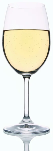 Vinho Branco Subsolo Branco — Fotografia de Stock