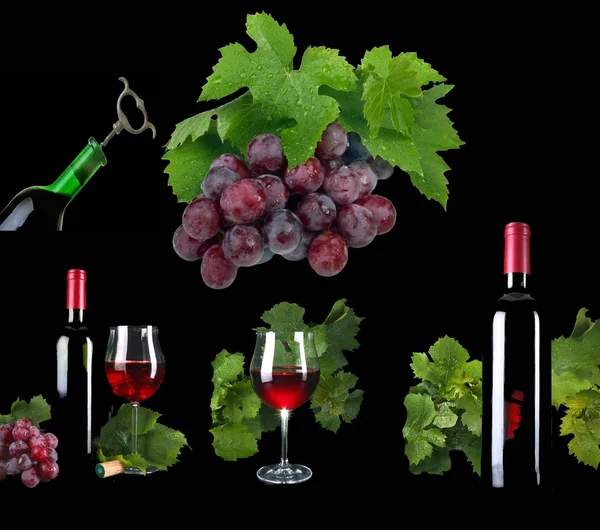 Vino Rosso Nero Sotterraneo — Foto Stock
