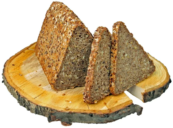 Brot Auf Weißem Grund — Stockfoto