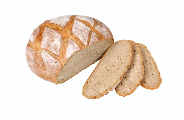 Brot isoliert — Stockfoto
