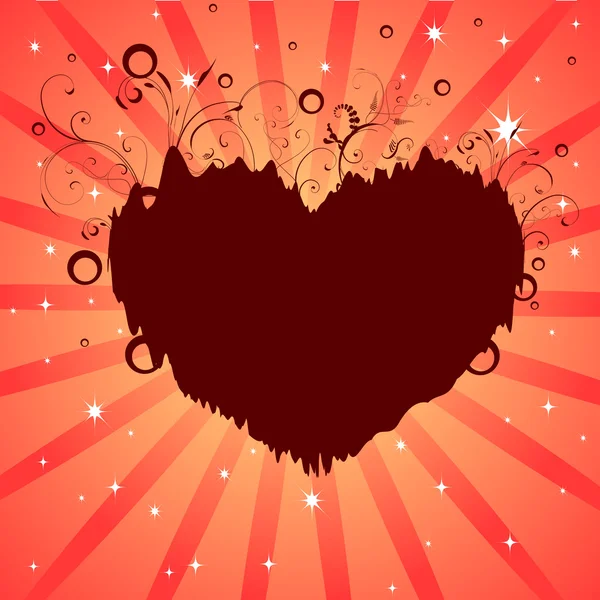 Rêves de coeur fond — Image vectorielle