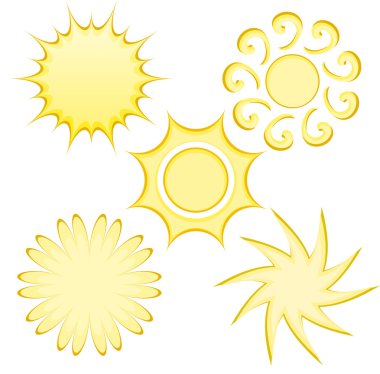 Abstract Suns clipart