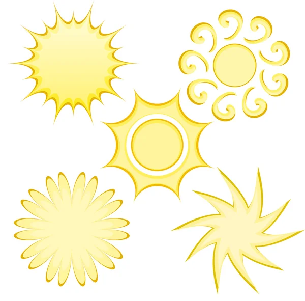 Abstract Suns — Stock Vector