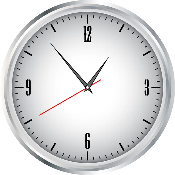 Clock grey — Stock Vector