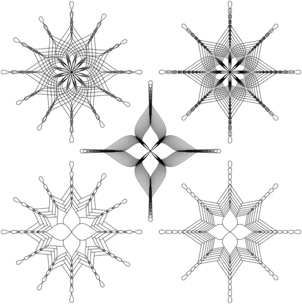 Spirales de fleurs — Image vectorielle