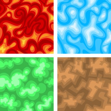 Elemental backgrounds clipart