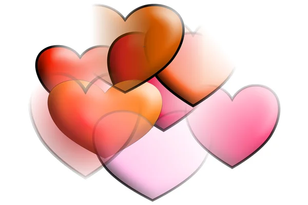 Heart shapes Background — Stock Photo, Image