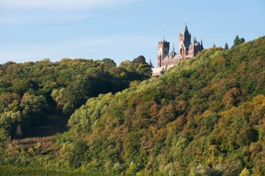 Drachenfels castle in the sun clipart