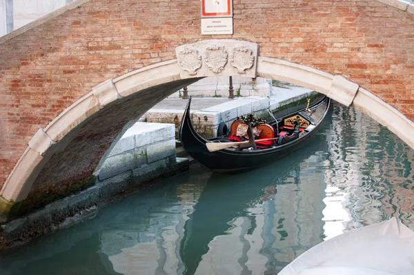 stock image Gondola boat in venice