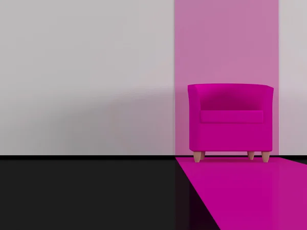 Modernes Wohnzimmer, Sessel drinnen — Stockfoto