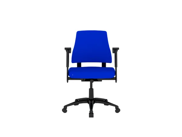 Büro blauer Sessel isoliert — Stockfoto