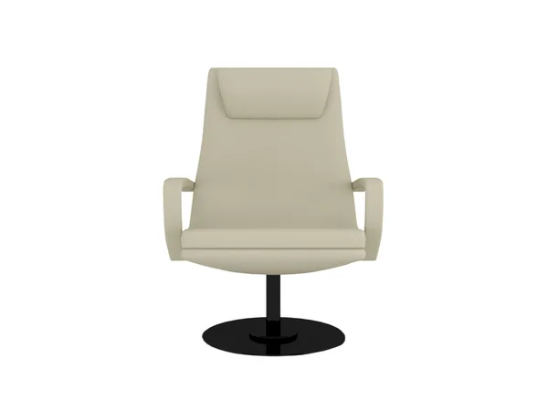 Brown office armchair, isolated — Stock Photo, Image