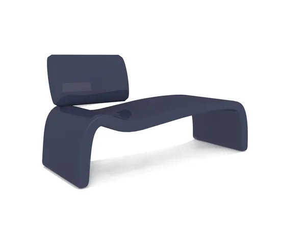 Modern, kék kanapé elszigetelt — Stock Fotó