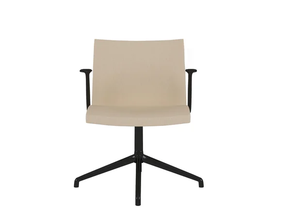 Brown office armchair, isolated — Stock Photo, Image
