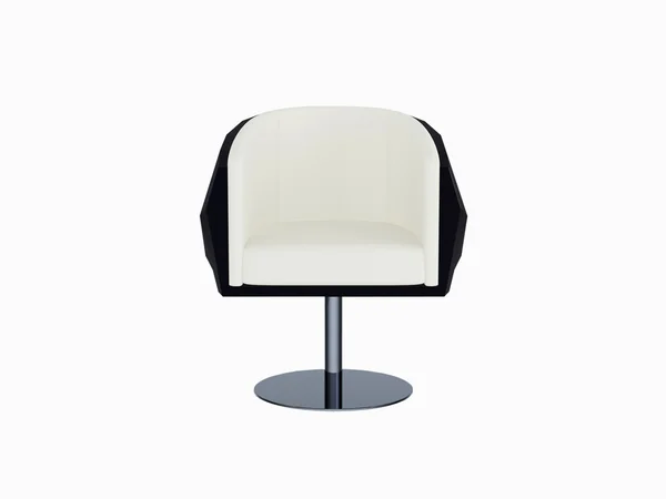Black and white office armchair, isolated — Stock Photo, Image