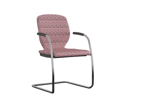 近代的なオフィス赤い肘掛け椅子の分離 — ストック写真