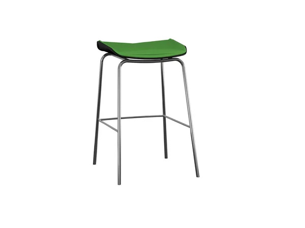 Modern chrome stool bar isolated — Stock Photo, Image