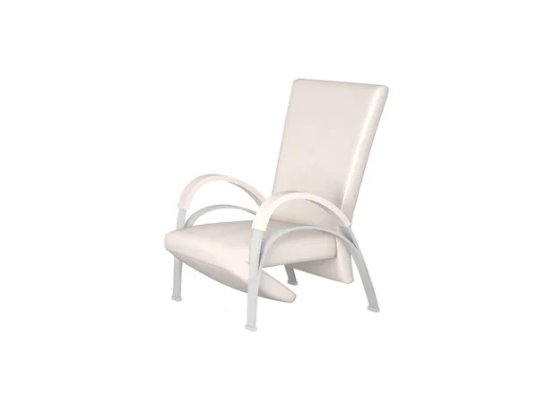 Nowoczesny fotel dla relaksu, na białym tle — Zdjęcie stockowe