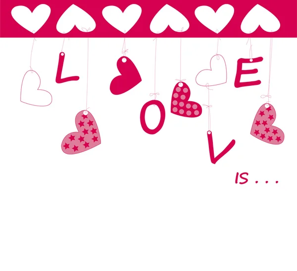 Красивая Валентинка Сердечками Днем Святого Валентина Версия Jpeg — стоковое фото