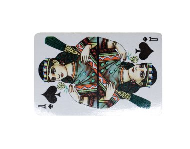 Queen of spades from deck of playing cards, rest of deck availab clipart
