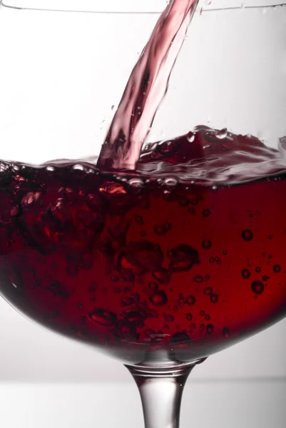Красный бокал вина — стоковое фото