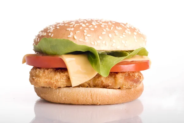 Csirke burger — Stock Fotó