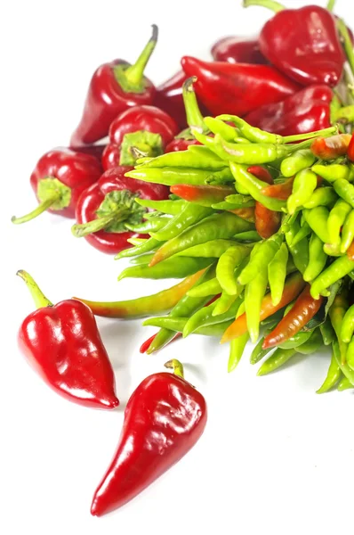 stock image Red and green peppers