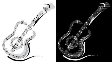 Guitar Emblem clipart