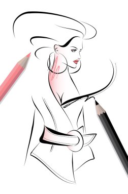 Fashion Sketch Illustration clipart