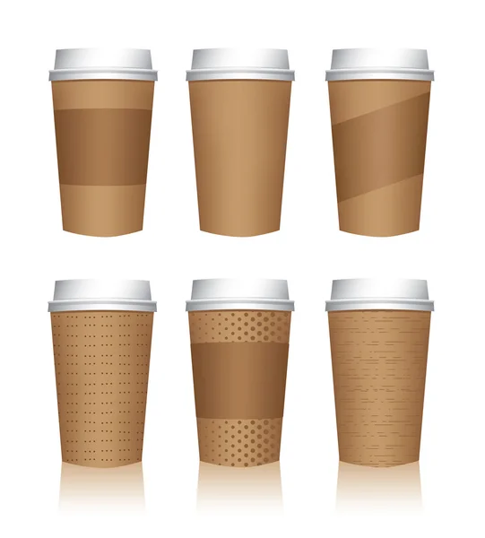 Modèles de tasse de café — Image vectorielle