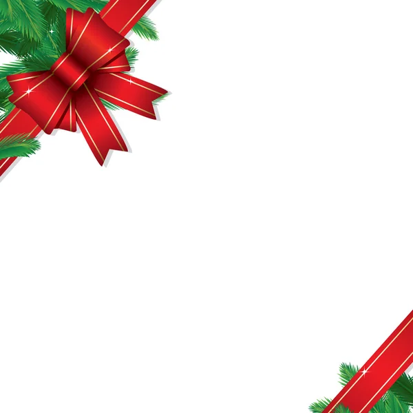 Navidad regalo frontera — Vector de stock