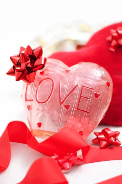 Tema do amor, decorações do coração — Fotografia de Stock