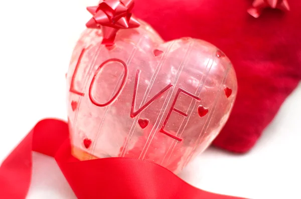 Láska téma, dekorace srdce — Stock fotografie