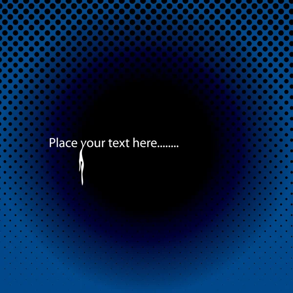 Bleu pointillé fond abstrait — Image vectorielle