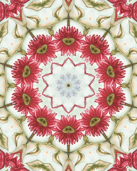 Acuarela artesanal fondo floral — Foto de Stock